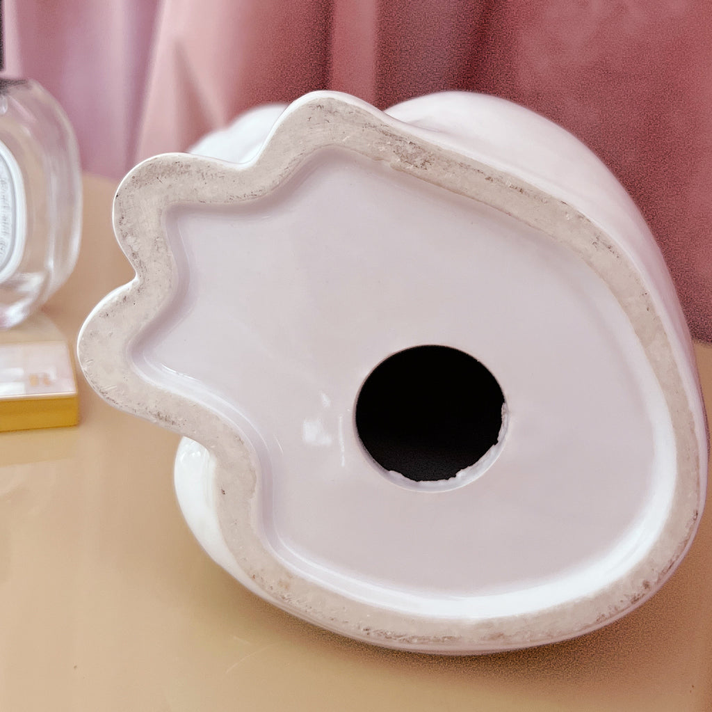 Chat en porcelaine blanc – Années 70