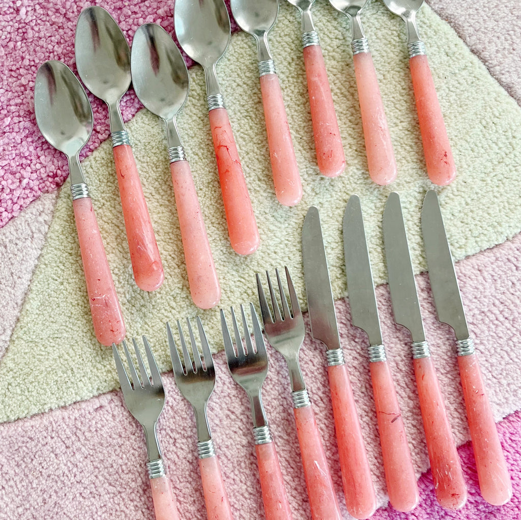 Set de couverts 70s nacre