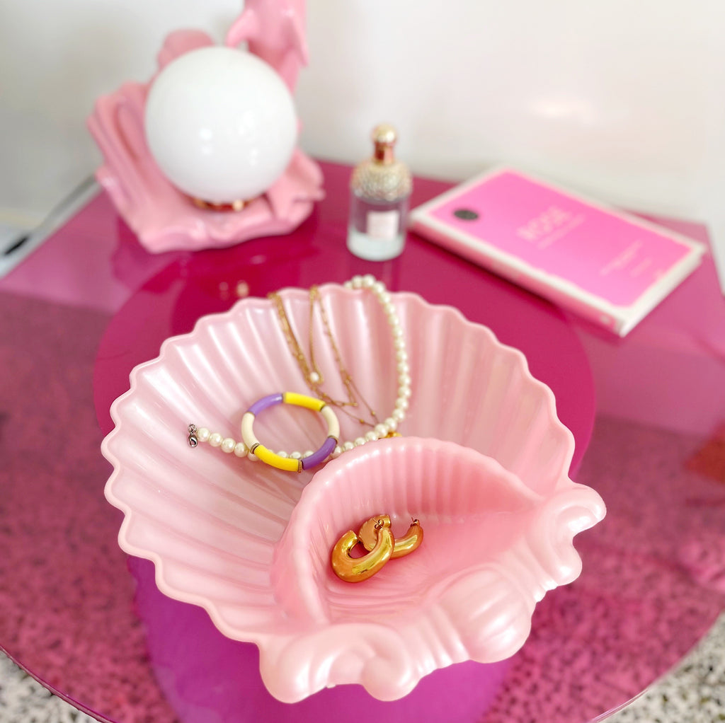 Coupe coquillage rose vintage made in Italy