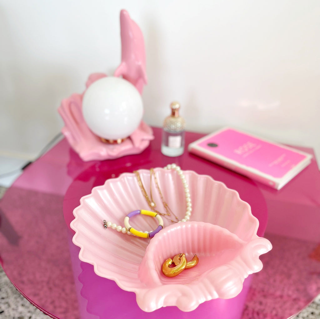 Coupe coquillage rose vintage made in Italy