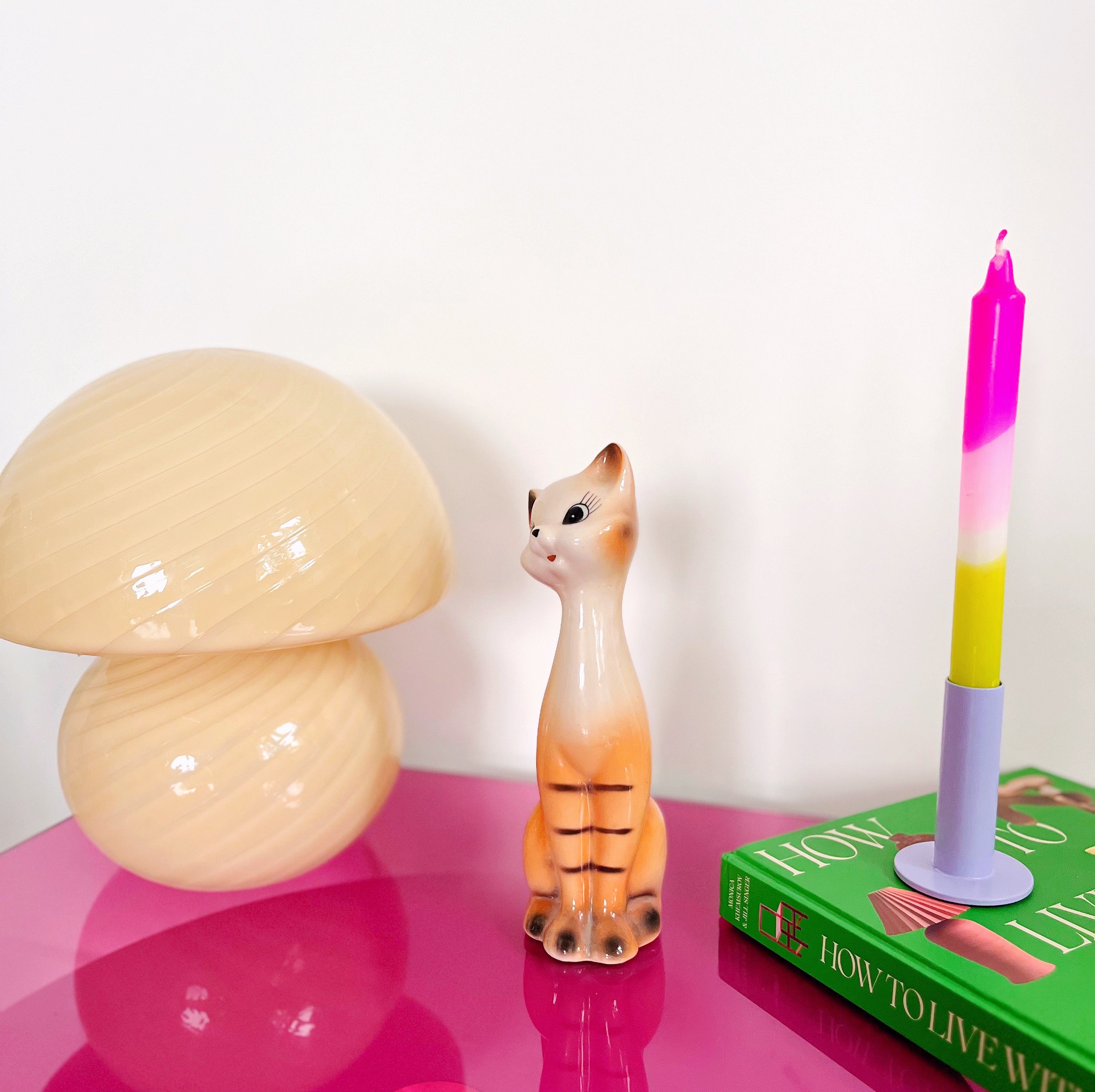 Chat en céramique 70’s