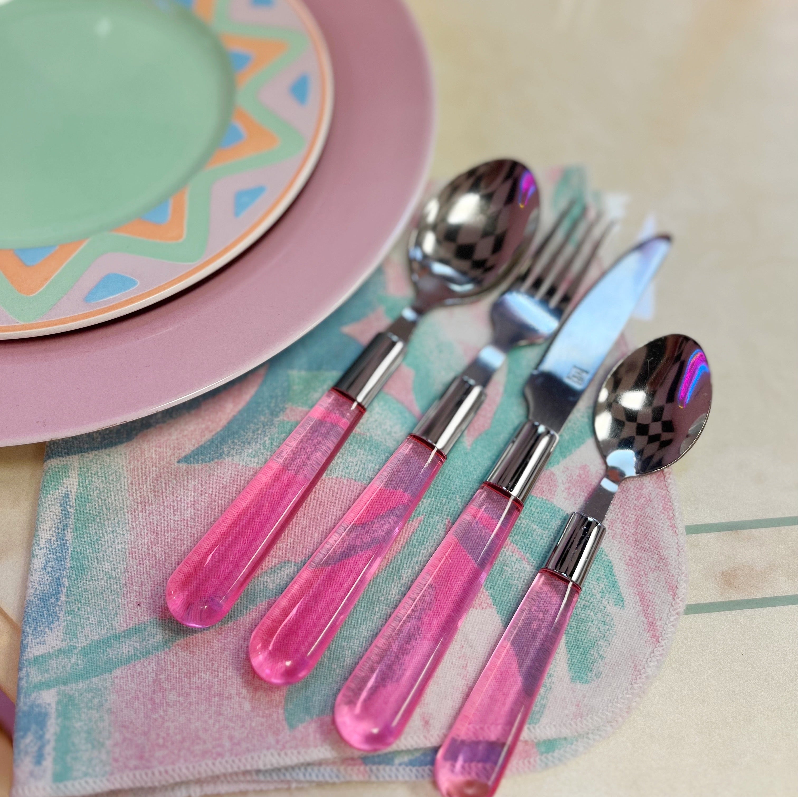 Set de couverts plexi vintage