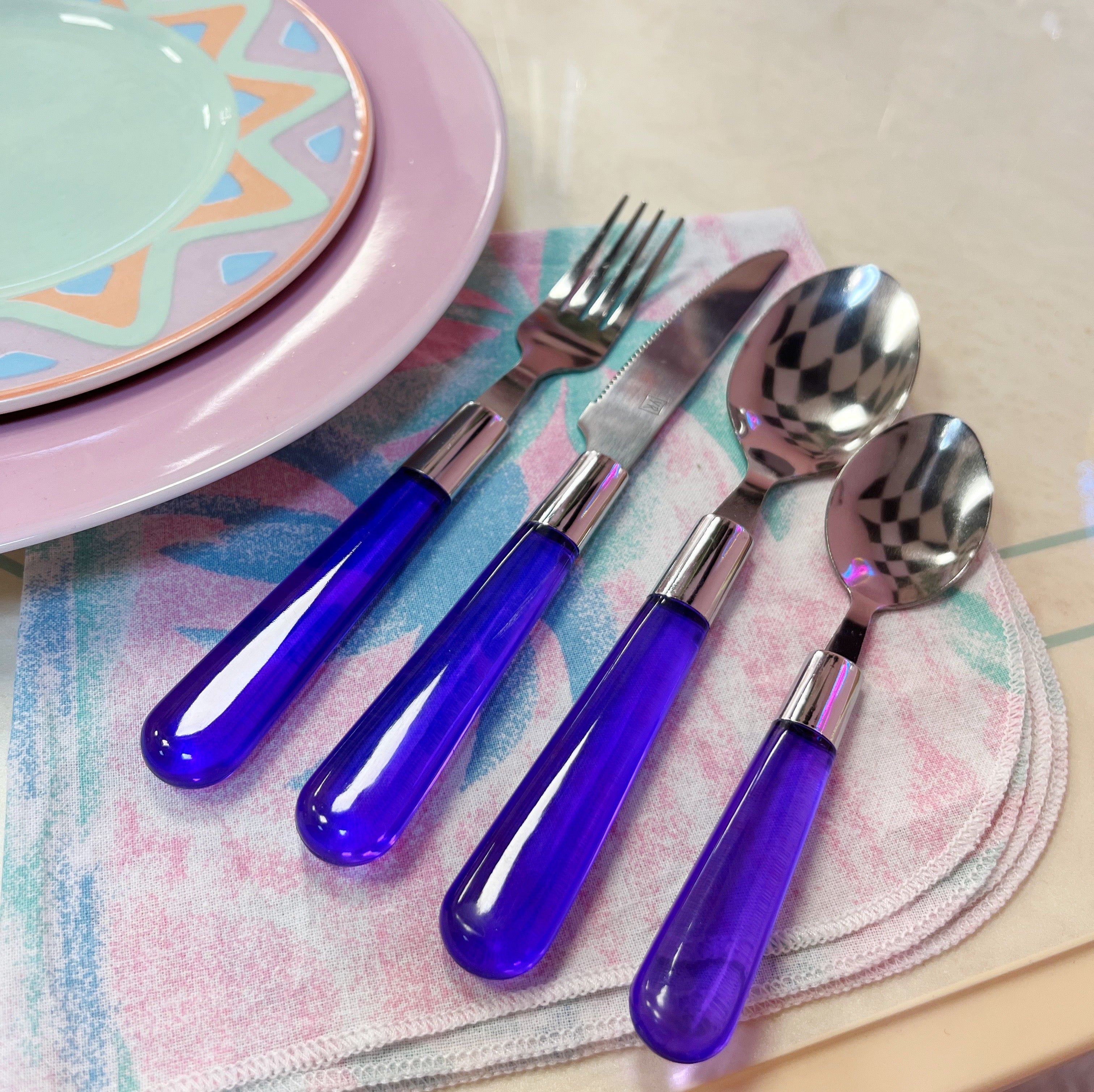 Set de couverts plexi vintage