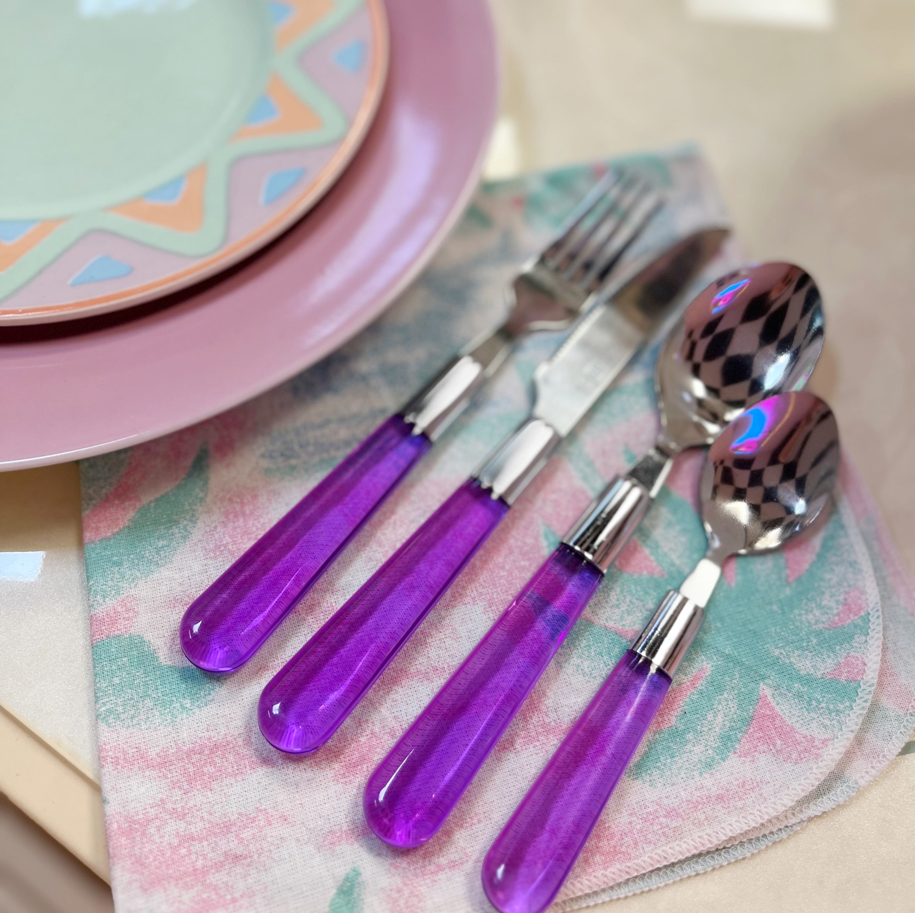Set de couverts plexi vintage