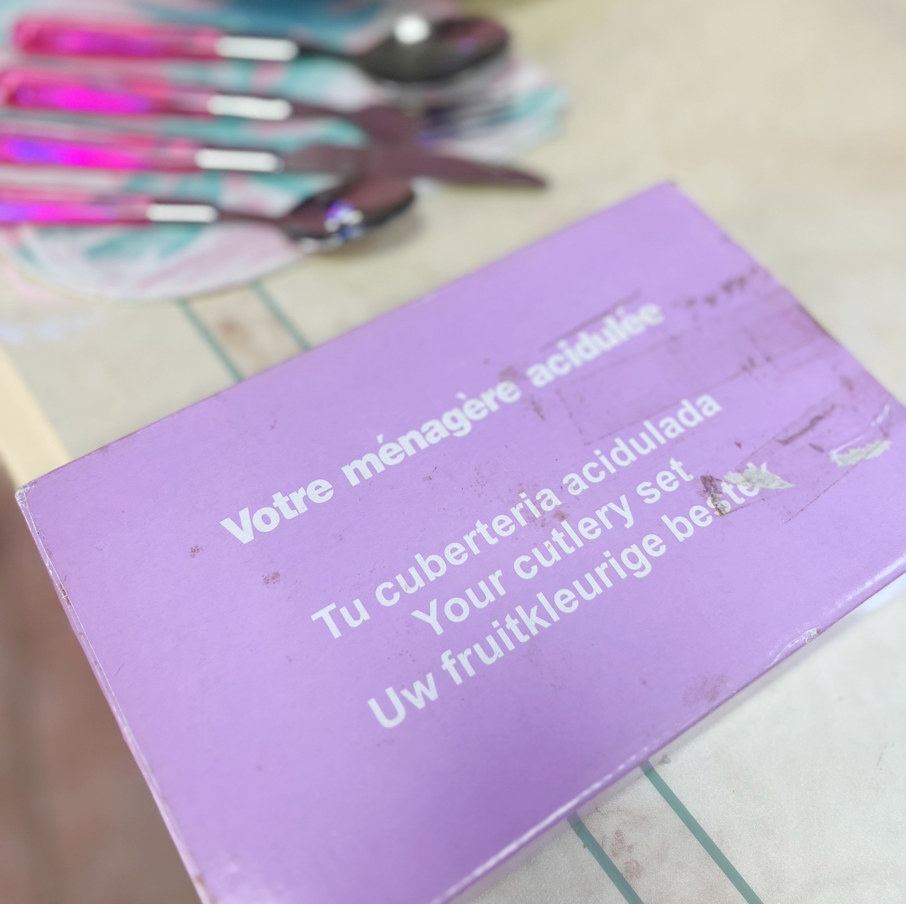 Set de couverts plexi vintage