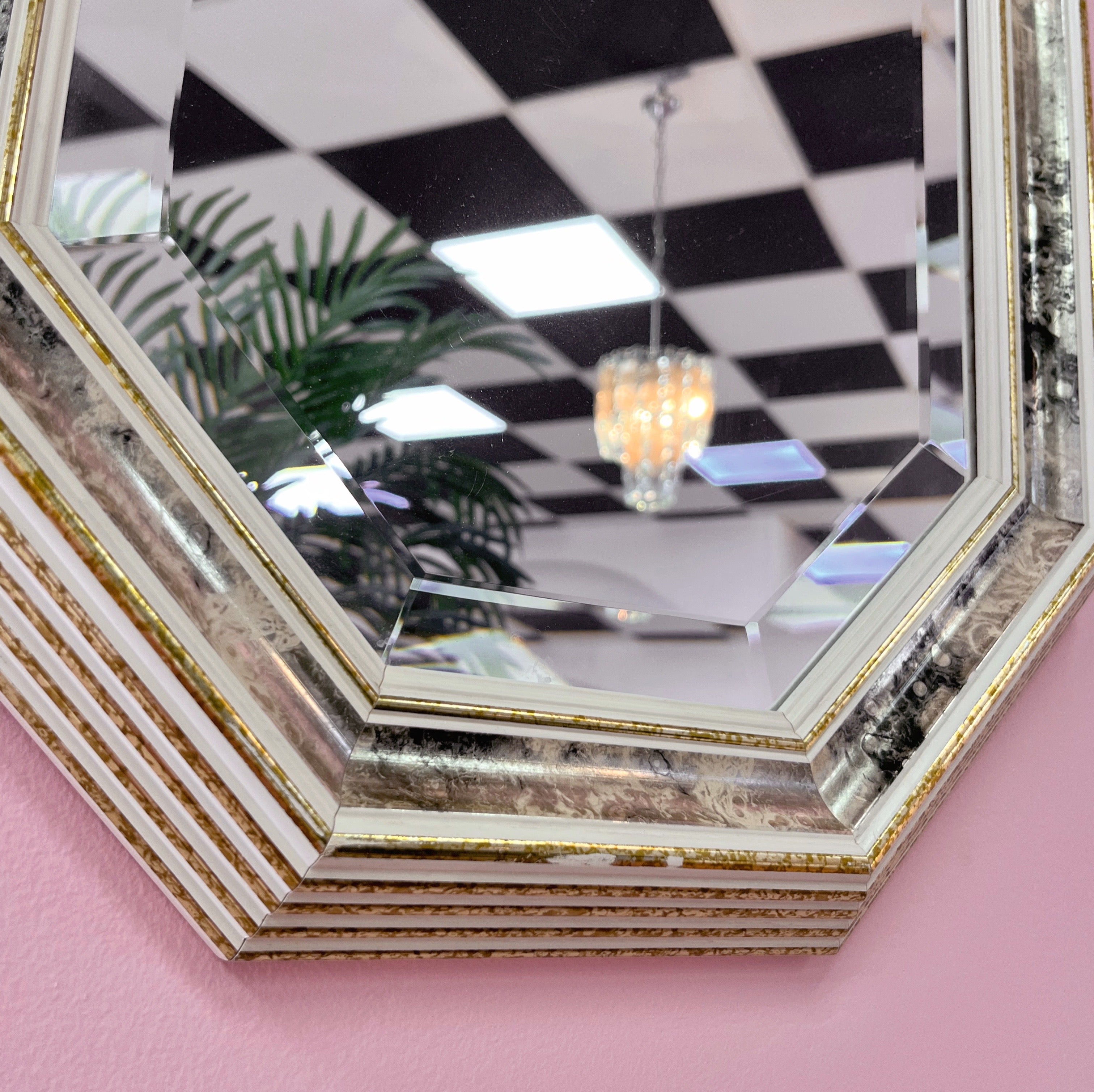 Miroir doré Molduras Hergon, Espagne, années 80