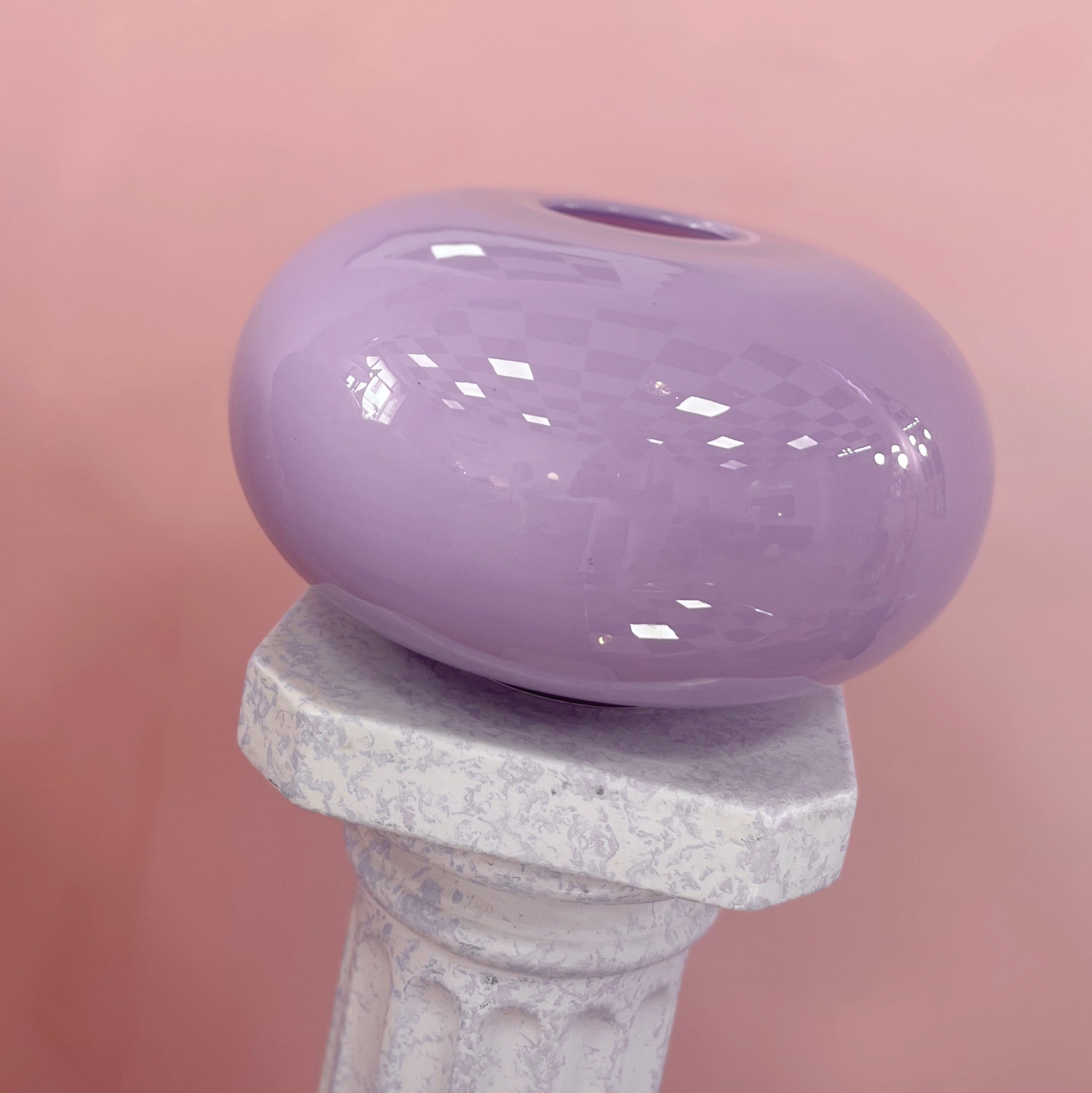 Vase en verre soufflé – Italie - Collection hôtelière Riviera Côte d’Azur