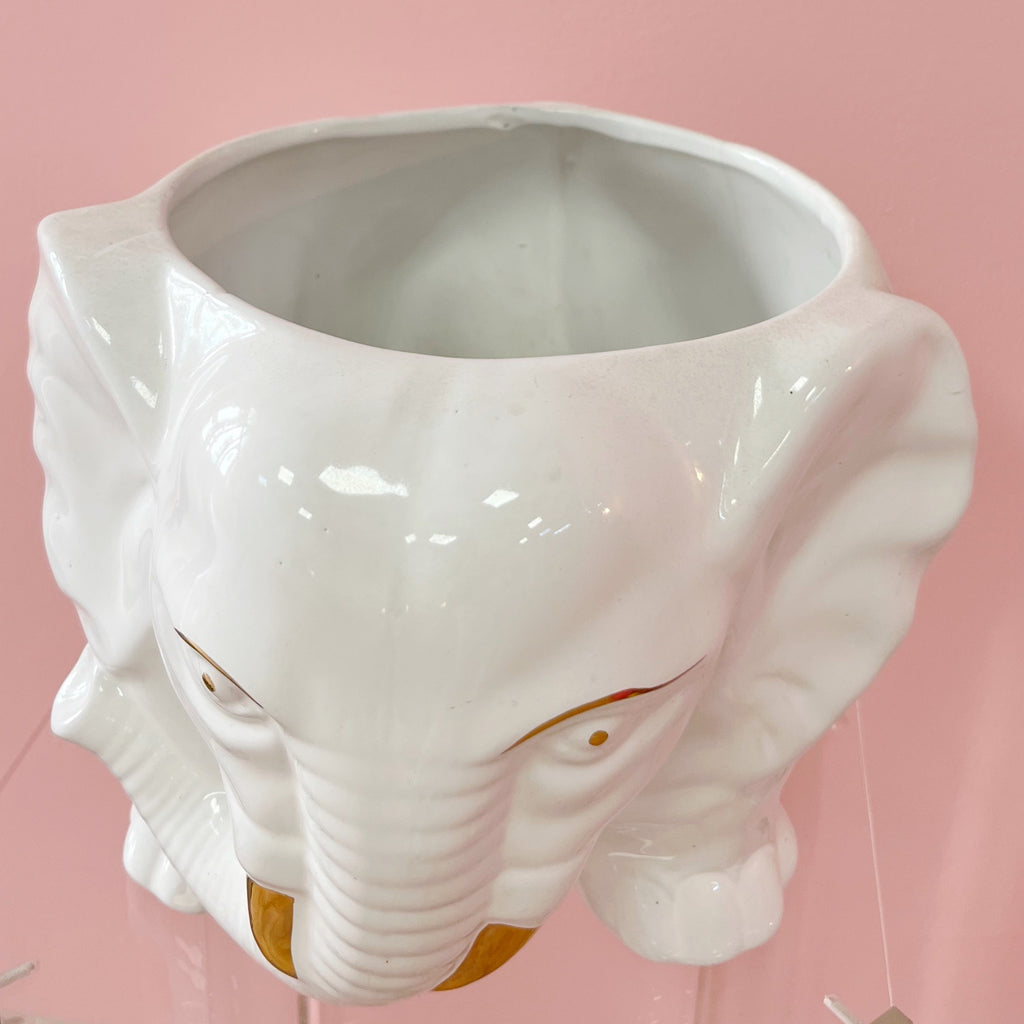Cache-pot éléphant vintage