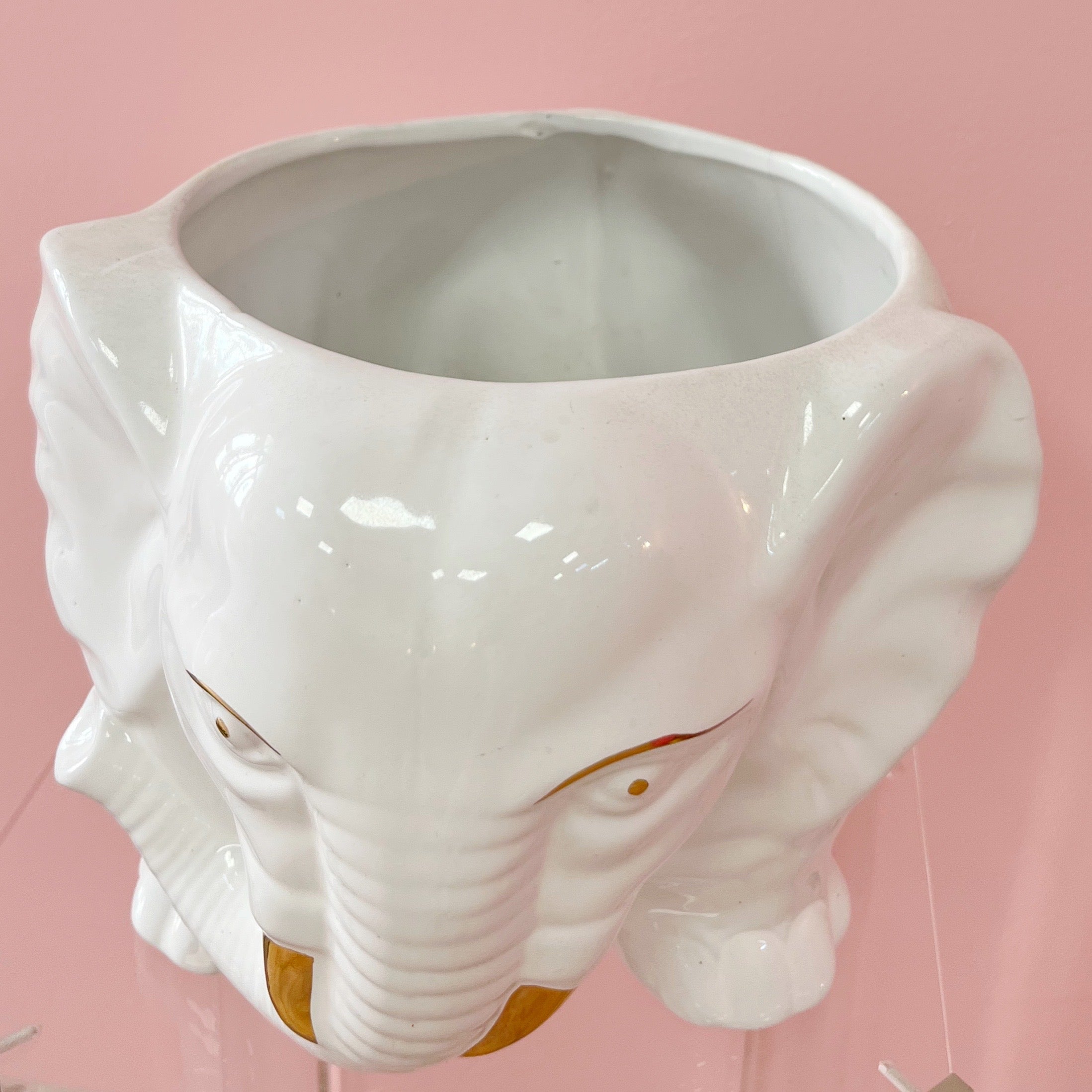 Cache-pot éléphant vintage