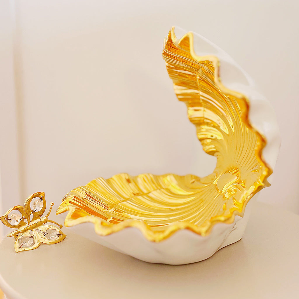 Grand coquillage doré