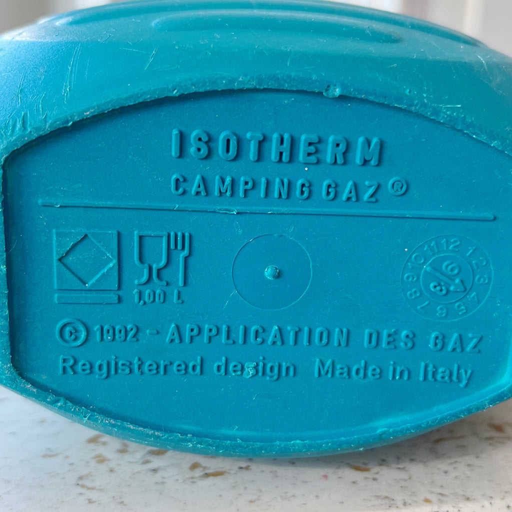 Grande gourde Isotherme verte et violette de 1992