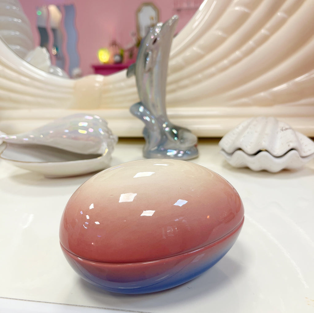 Boîte coquille gradient vintage