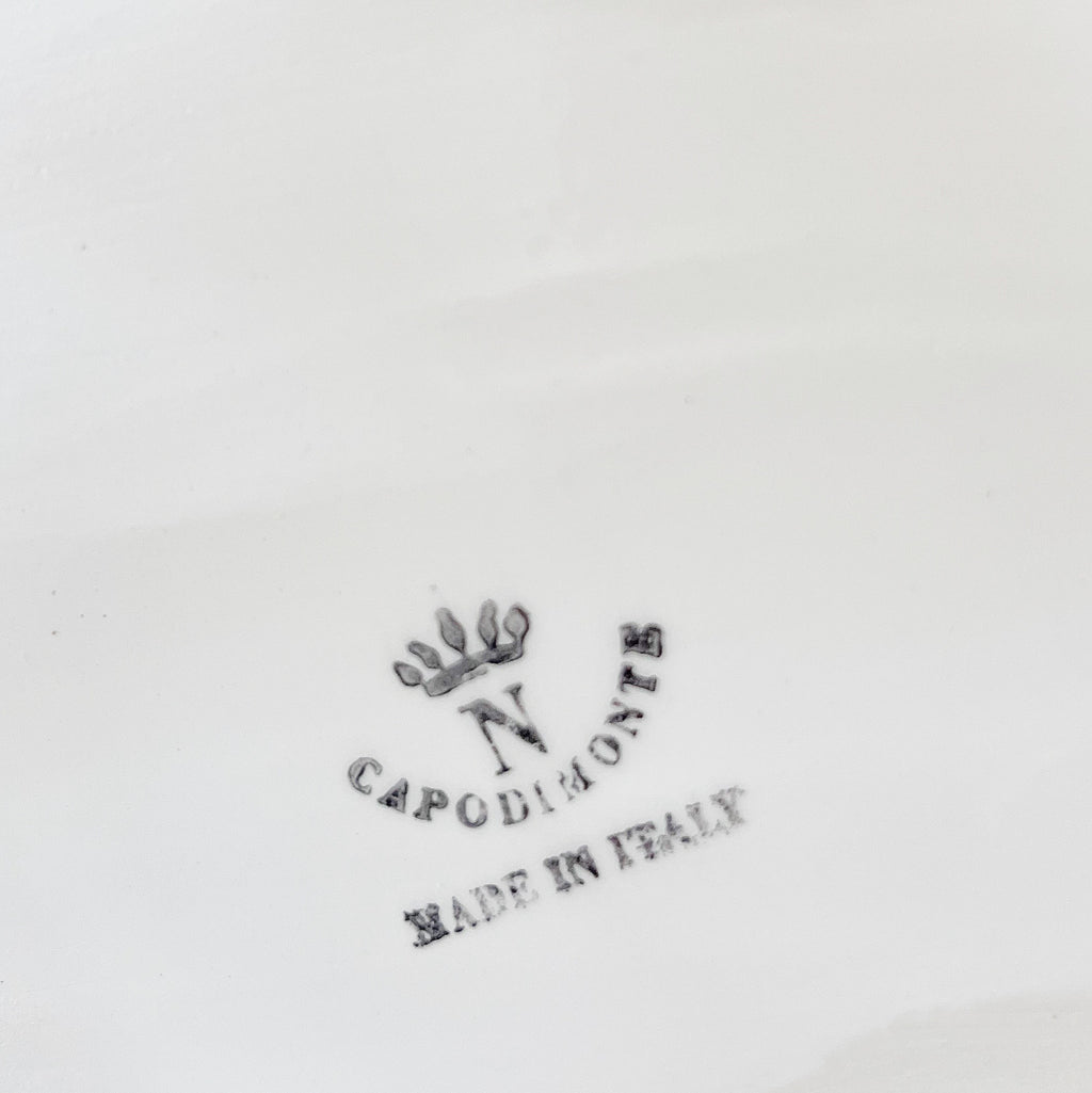 Vase double cygne iridescent