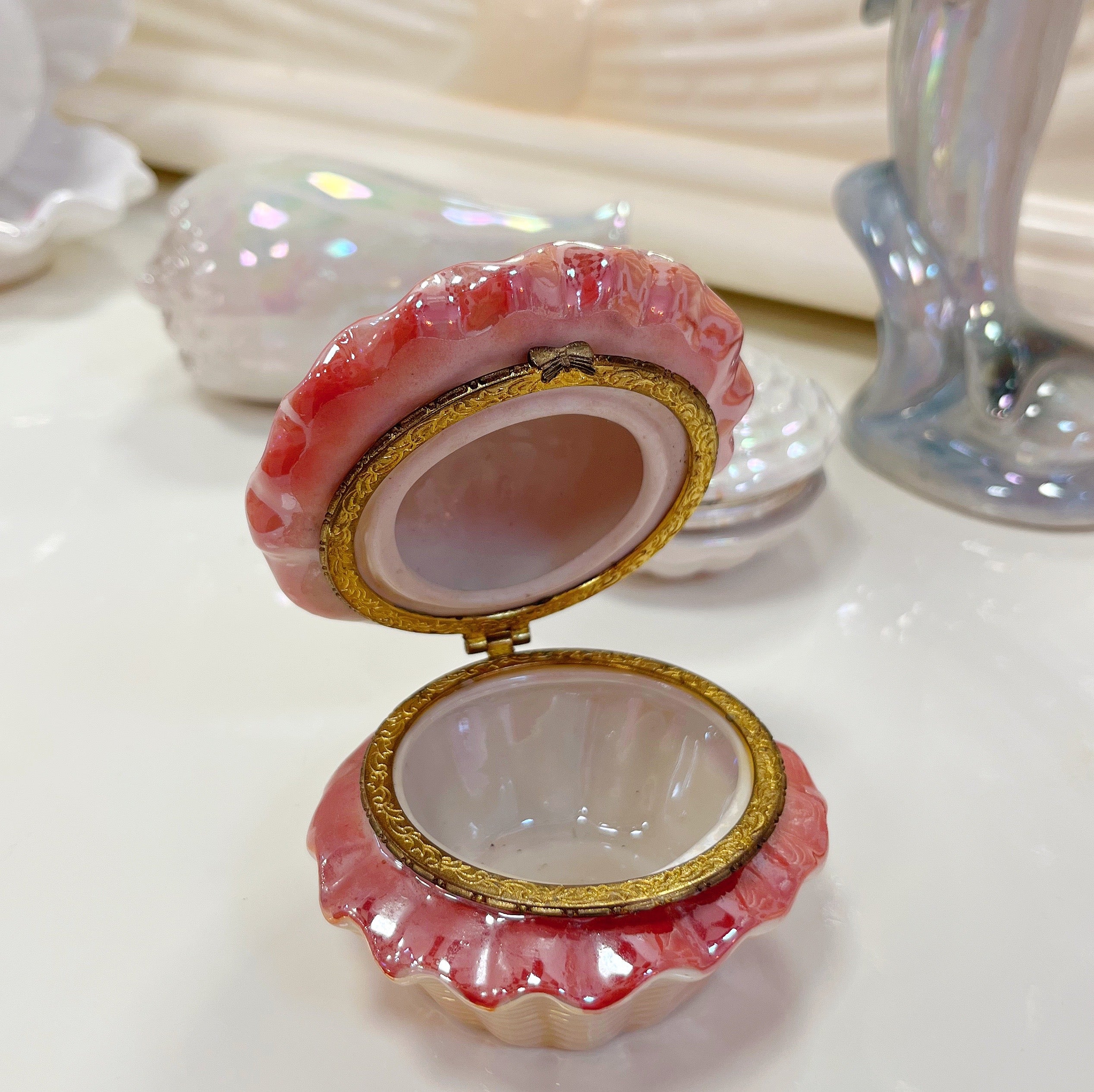 Coffret à bijoux coquillage vintage