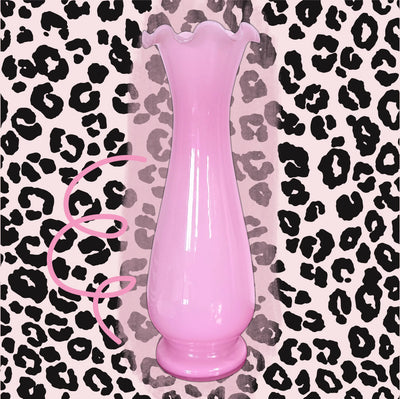 Vintage rose corolla vase