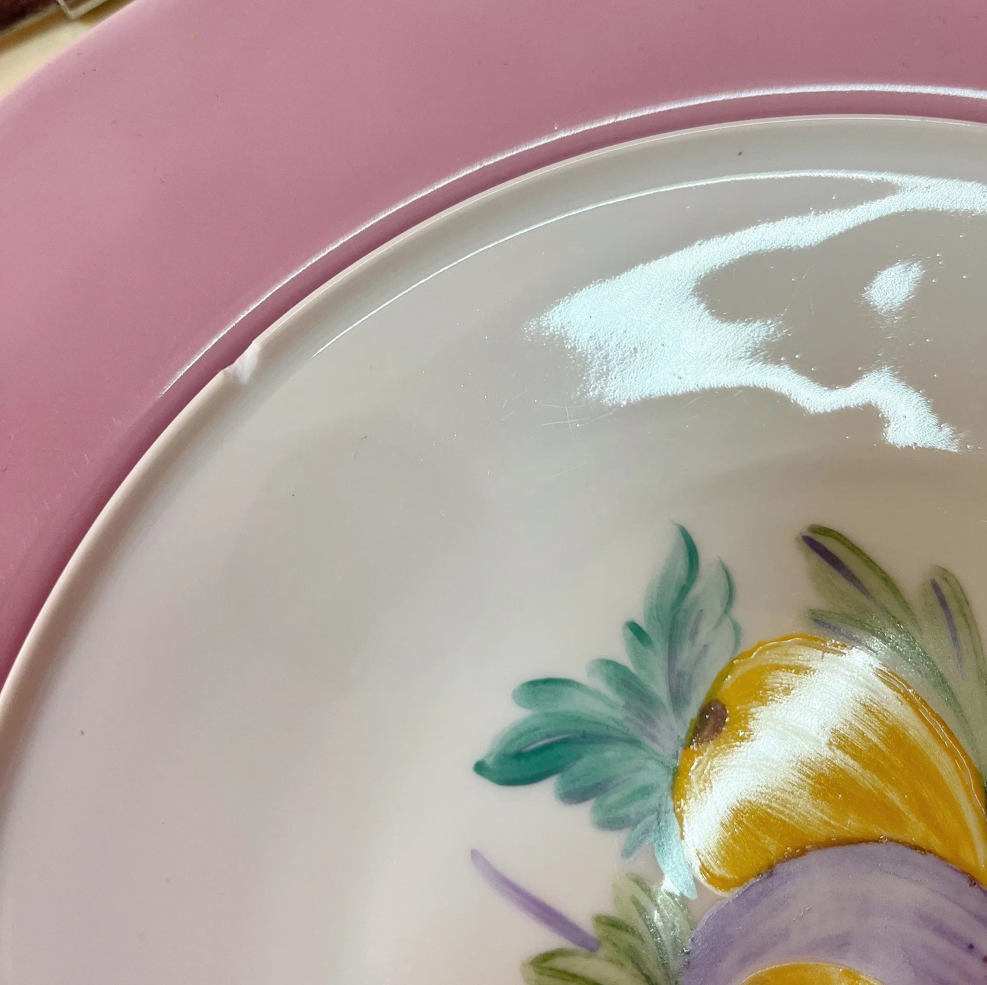 Assiettes à dessert en porcelaine décor de fruits - Club Barbara