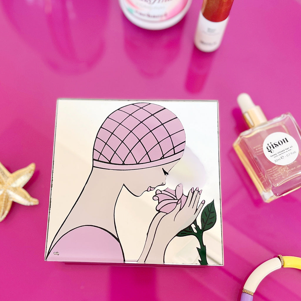 Boite a bijoux miroir vintage