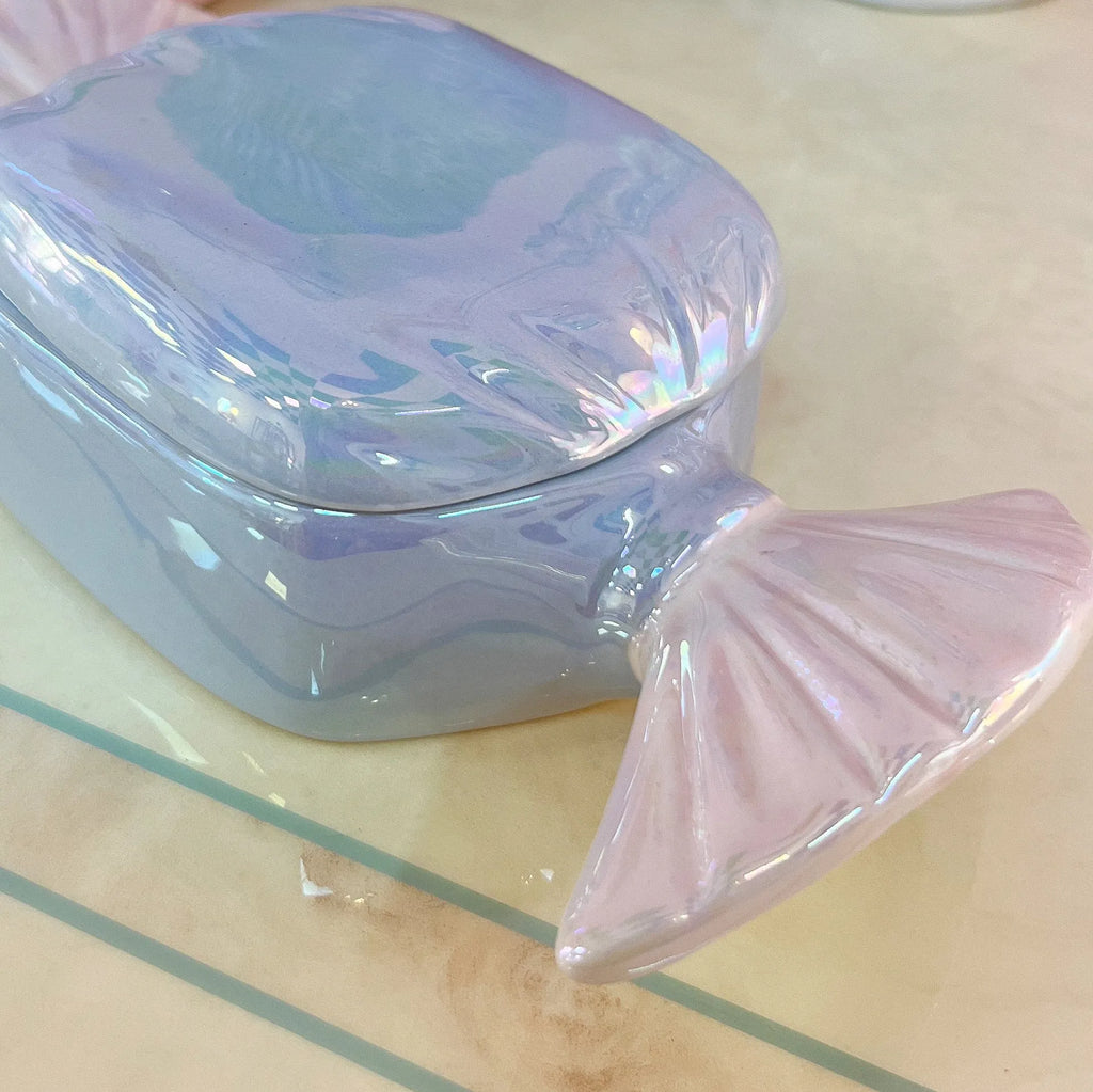Boîte Bonbon en Porcelaine Iridescente – Italie, 70’s - Club Barbara