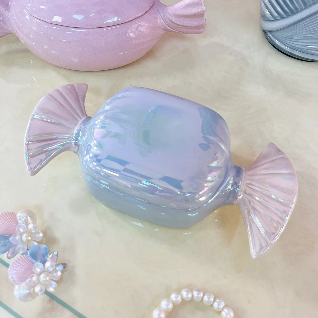 Boîte Bonbon en Porcelaine Iridescente – Italie, 70’s - Club Barbara