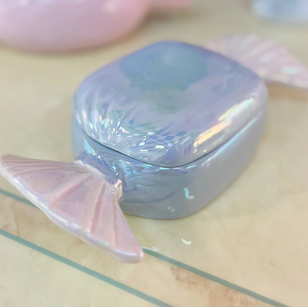 Boîte Bonbon en Porcelaine Iridescente – Italie, 70’s - Club Barbara
