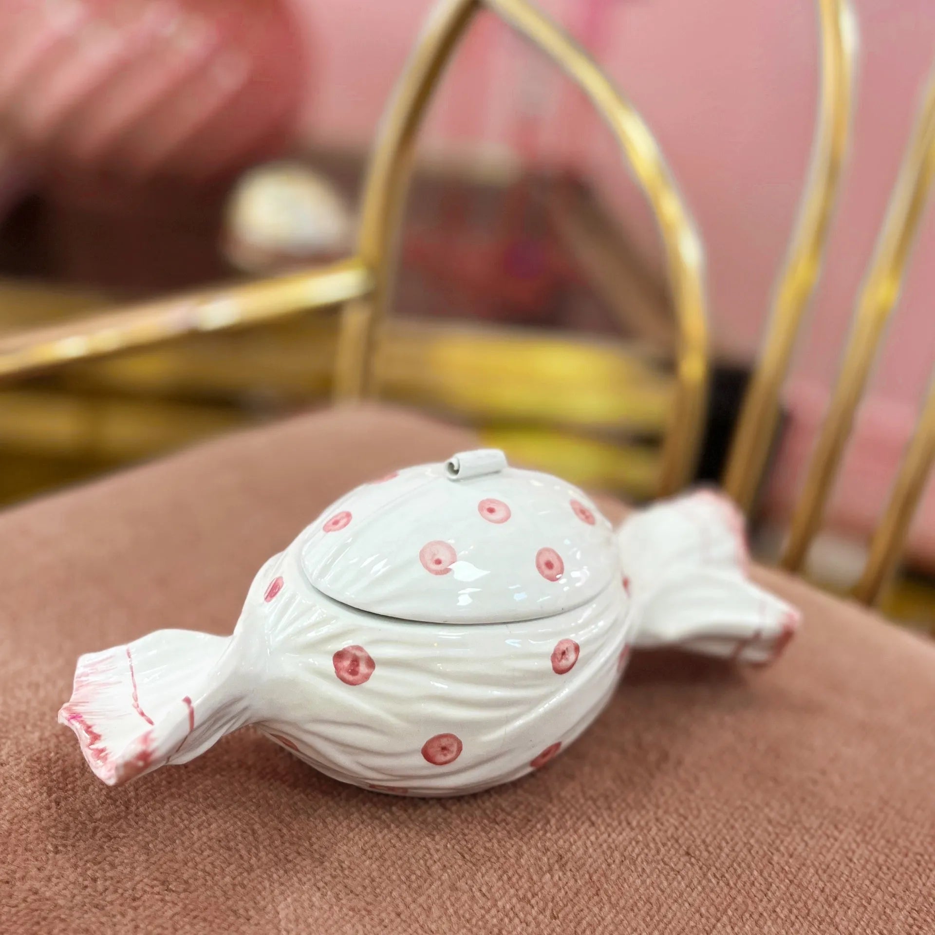 Boîte bonbon en porcelaine – Original Bassano, Italie, années 70 - Club Barbara