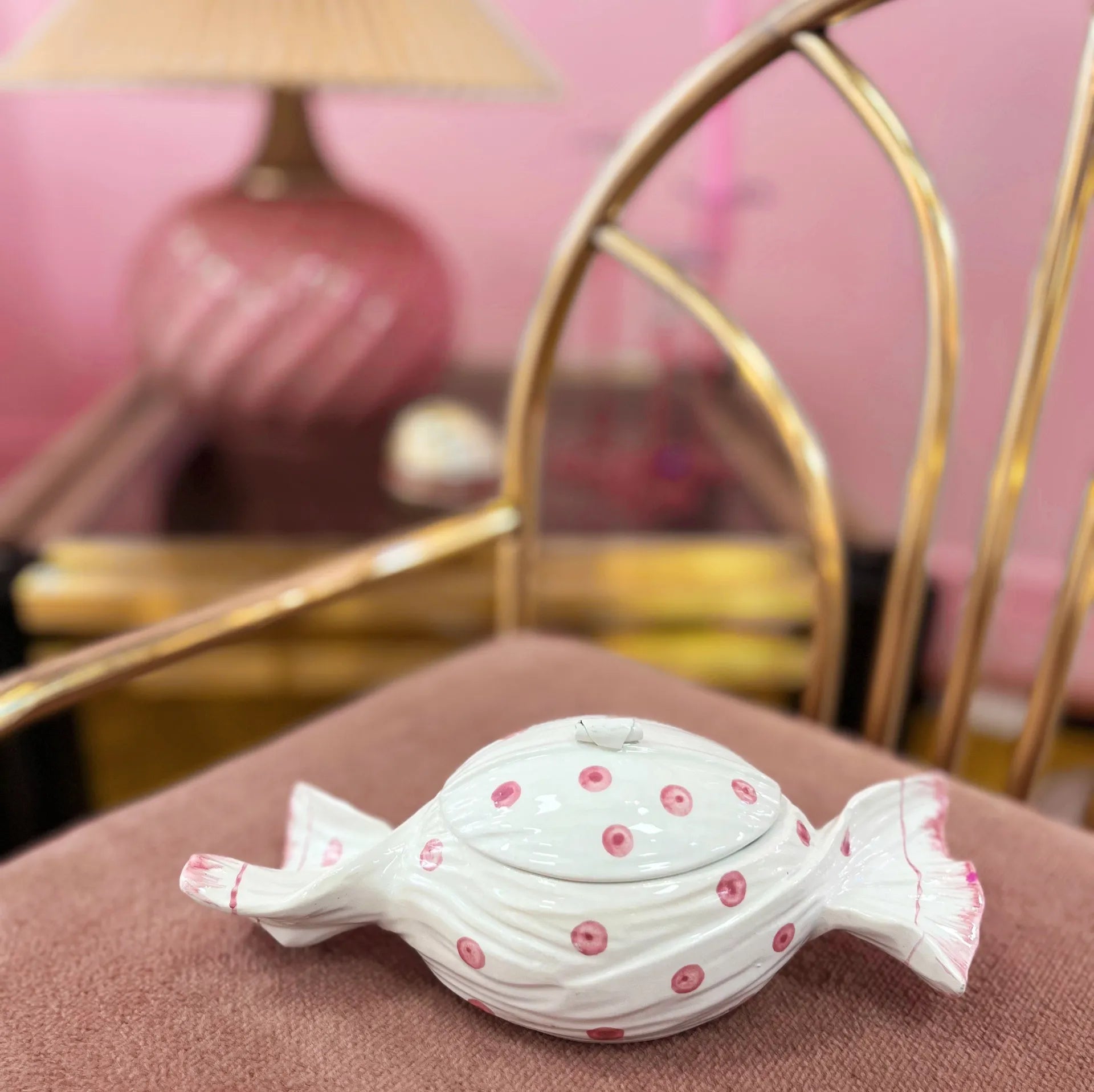 Boîte bonbon en porcelaine – Original Bassano, Italie, années 70 - Club Barbara