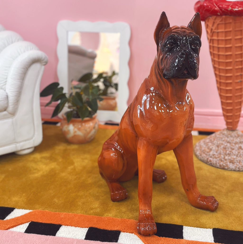 Boxer géant en céramique - Made in Spain - 70’s