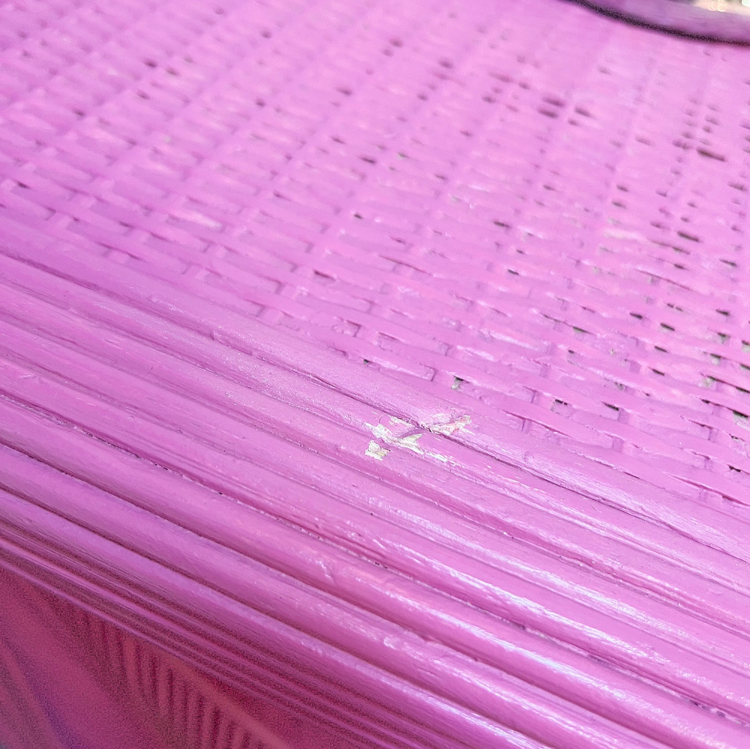 Buffet italien vintage en bambou et rotin rose fuchsia, Club Barbara
