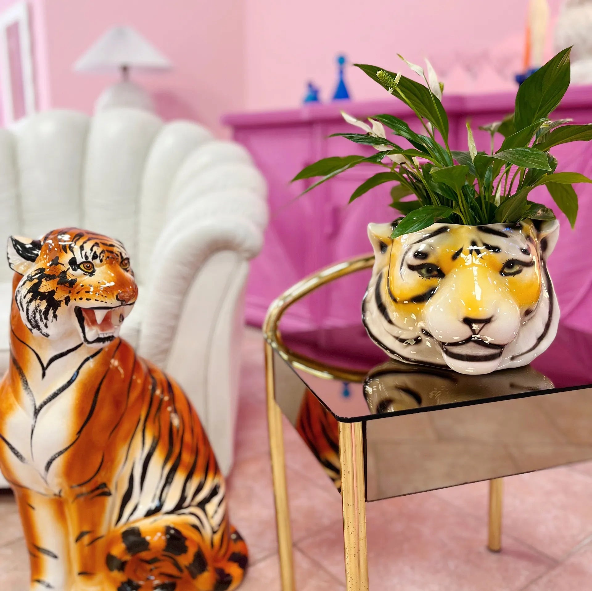 Cache-pot tigre vintage - Club Barbara