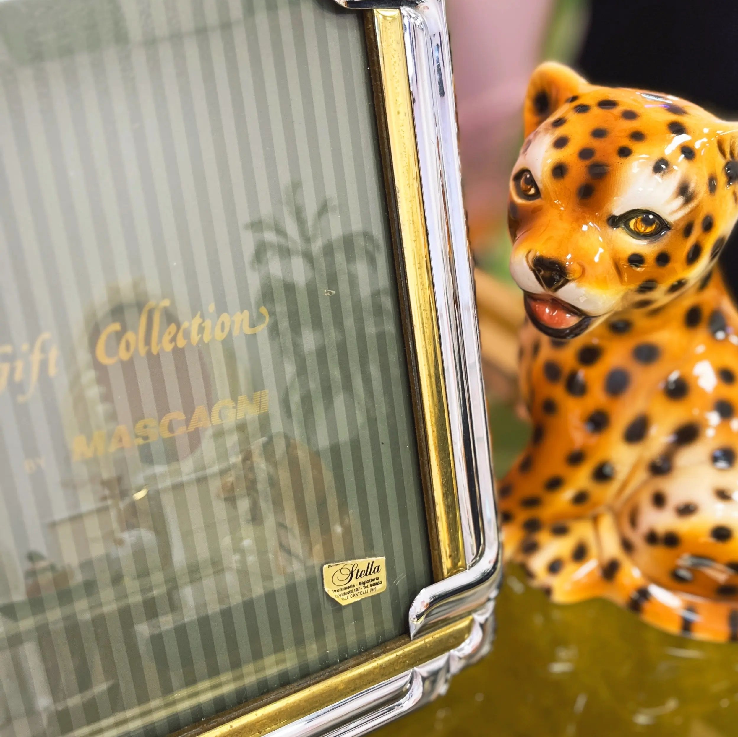 Cadre photo Mascagni Gift Collection métal bicolore doré argent Club Barbara
