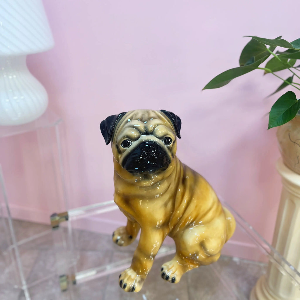 Carlin en céramique italienne peint à la main, années 70