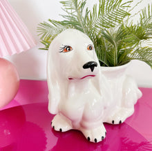 Load image into Gallery viewer, Vintage basset hound planter
