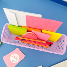 Load image into Gallery viewer, Small pastel lilac desk basket
