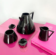 Load image into Gallery viewer, Memphis Design Vintage Black Teapot
