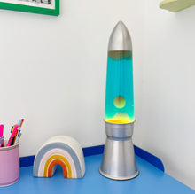 Load image into Gallery viewer, Large Vintage 80s Rocket Lava Lamp
