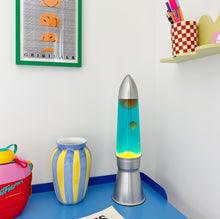 Load image into Gallery viewer, Large Vintage 80s Rocket Lava Lamp
