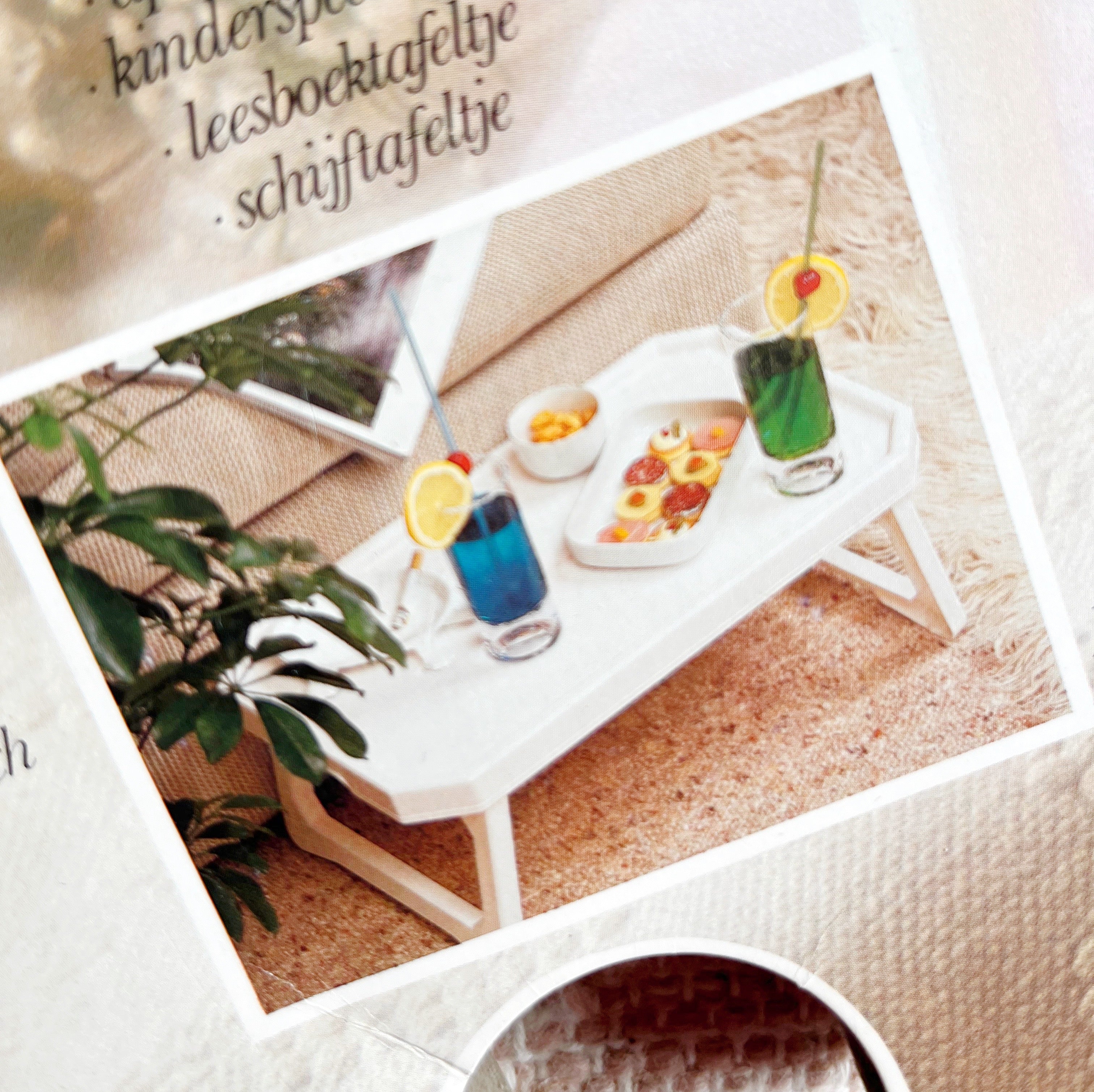 Plateau de service vintage annees 80