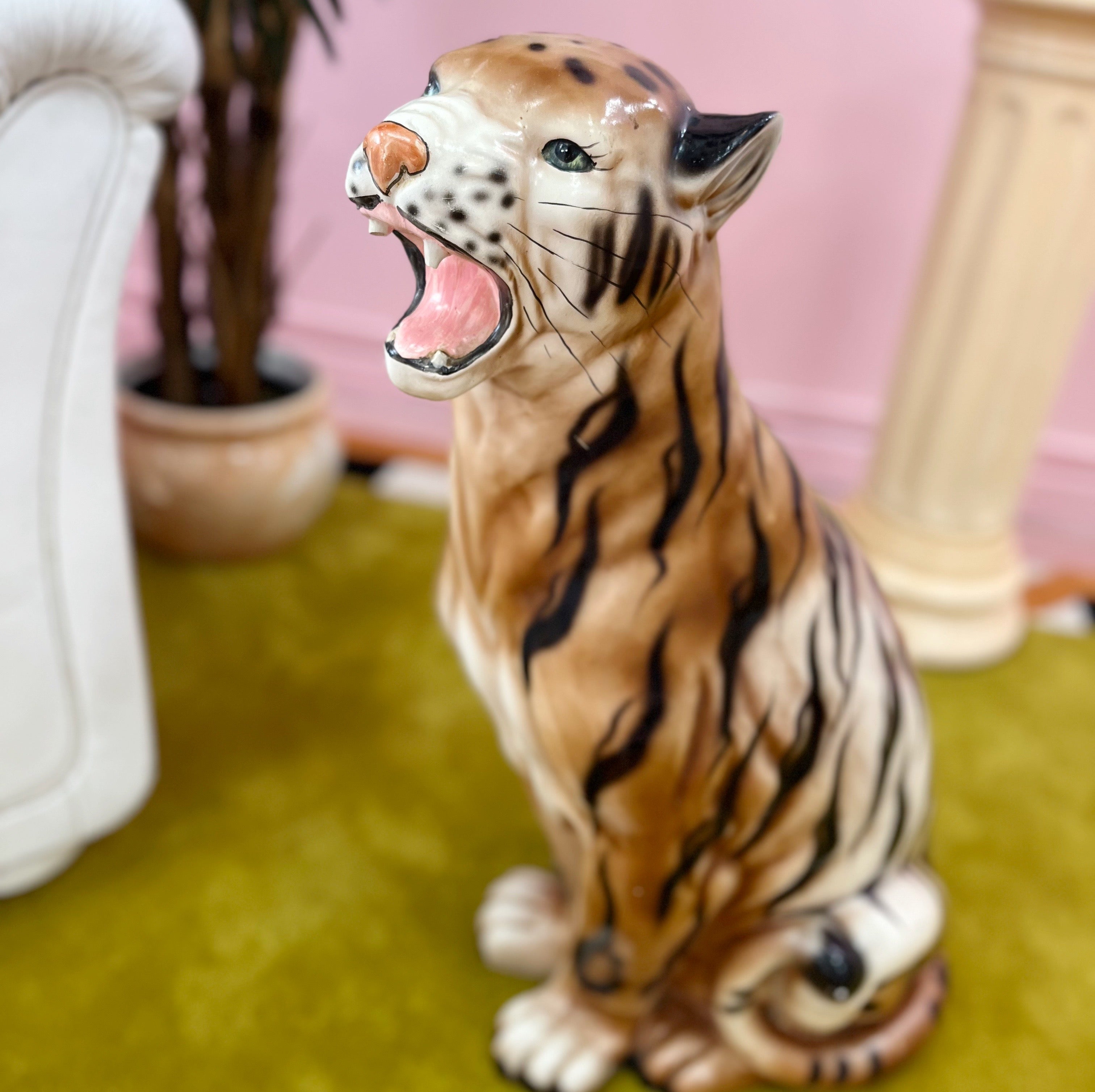 club barbara statue tigre vintage