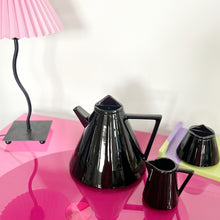 Load image into Gallery viewer, Memphis Design Vintage Black Teapot
