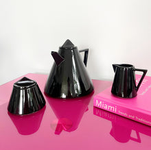 Load image into Gallery viewer, Memphis Design Vintage Black Teapot
