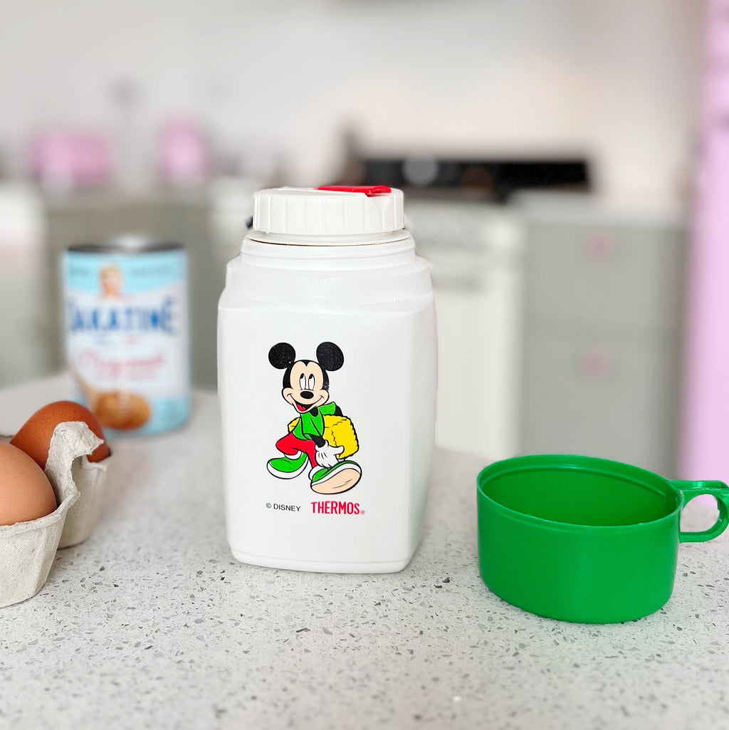 Thermos vintage 90s Mickey vert