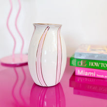 Load image into Gallery viewer, Vintage pink twist vase
