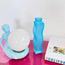 Load image into Gallery viewer, Vintage IKEA SKAMT blue vase
