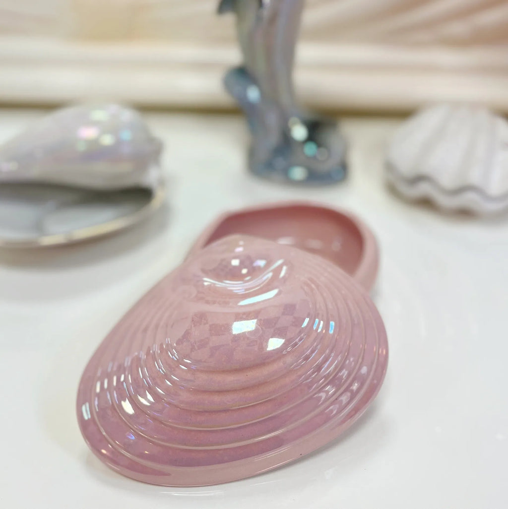 Coffret coquillage rose iridescente grand format - Club Barbara