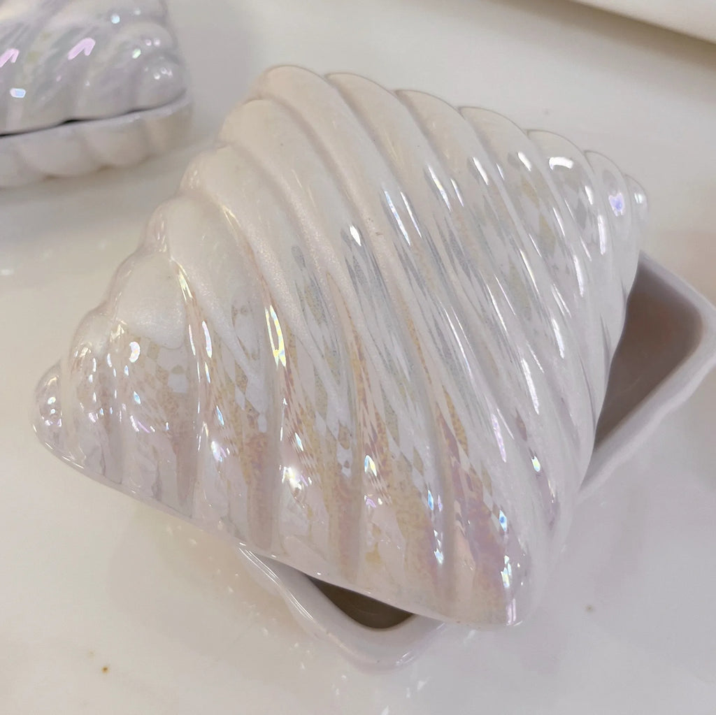 Coffret en céramique iridescente – Moyen format - Années 80 - Club Barbara