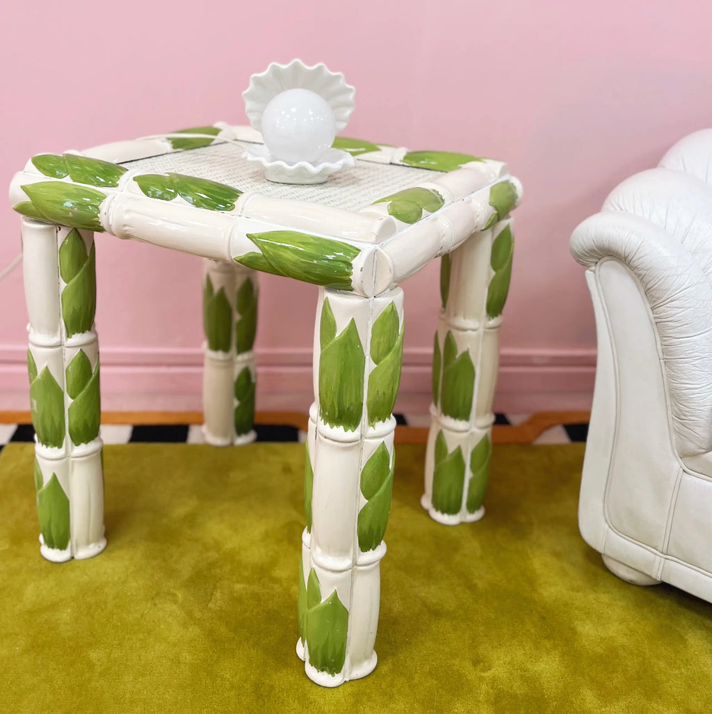 Console céramique bambou, Colin Morrow, Arpex Italie, années 70