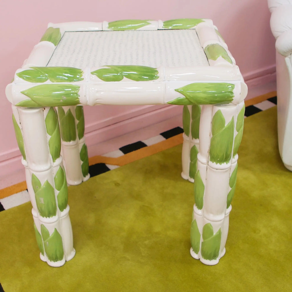 Console céramique bambou, Colin Morrow, Arpex Italie, années 70