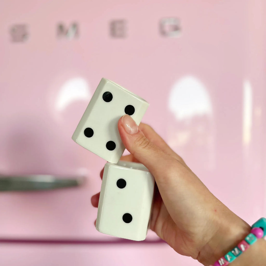 Coquetiers porcelaine dominos - Club Barbara