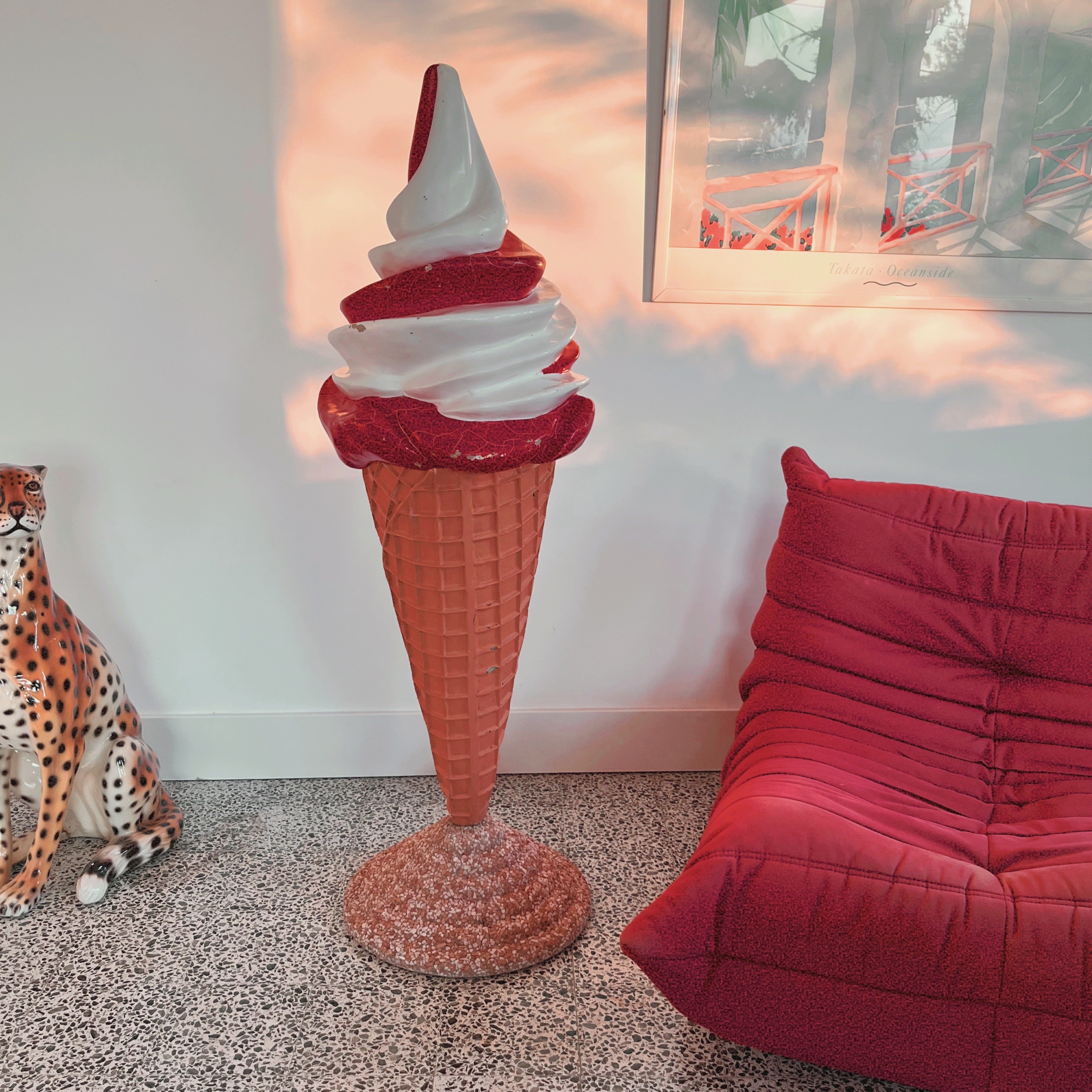 cornet de glace geant vintage