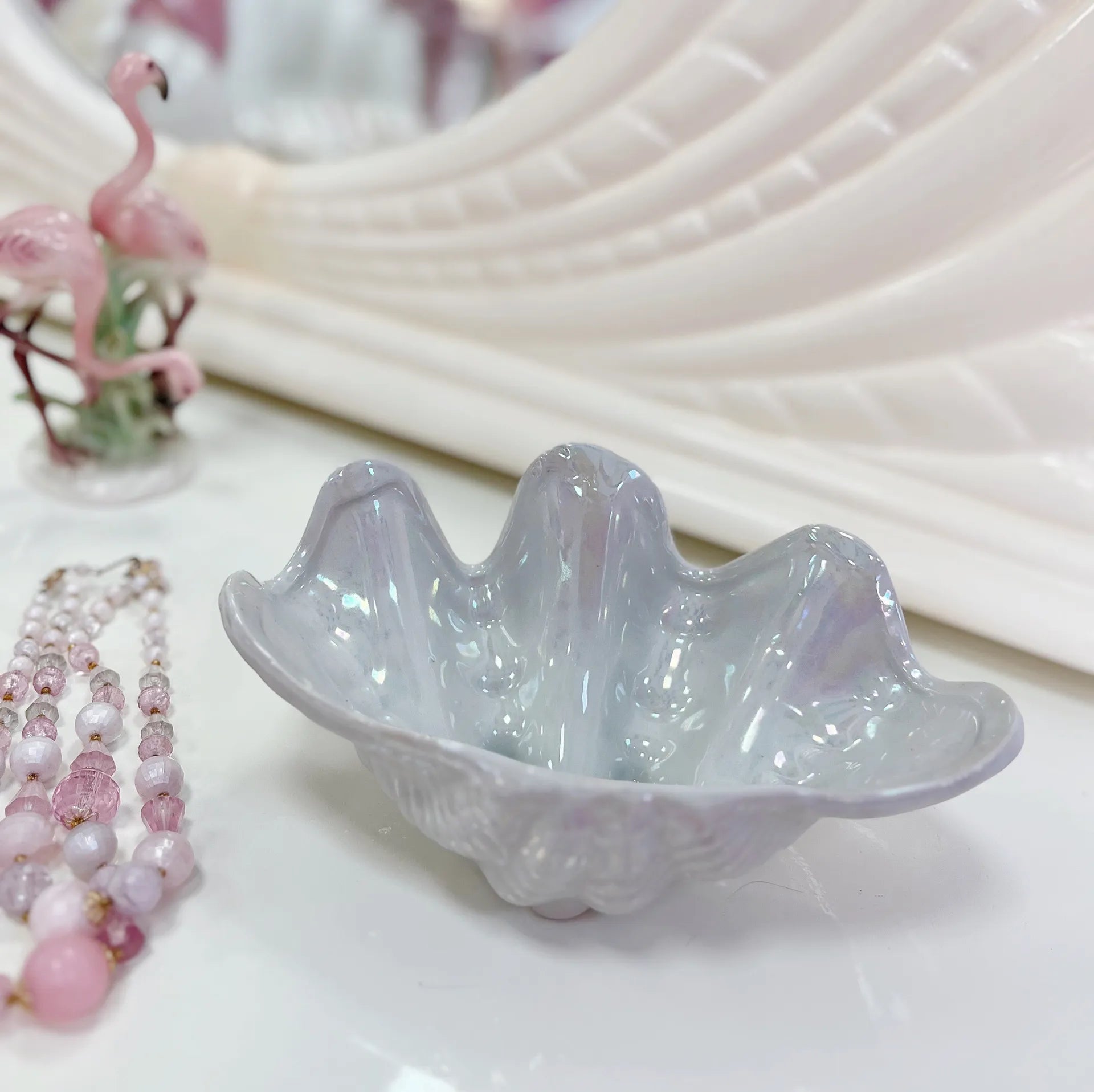 Coupe coquillage en céramique, années 70 - Club Barbara